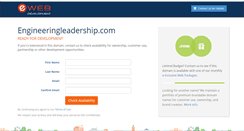 Desktop Screenshot of engineeringleadership.com