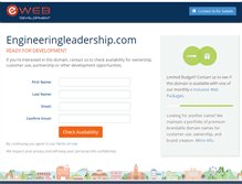 Tablet Screenshot of engineeringleadership.com